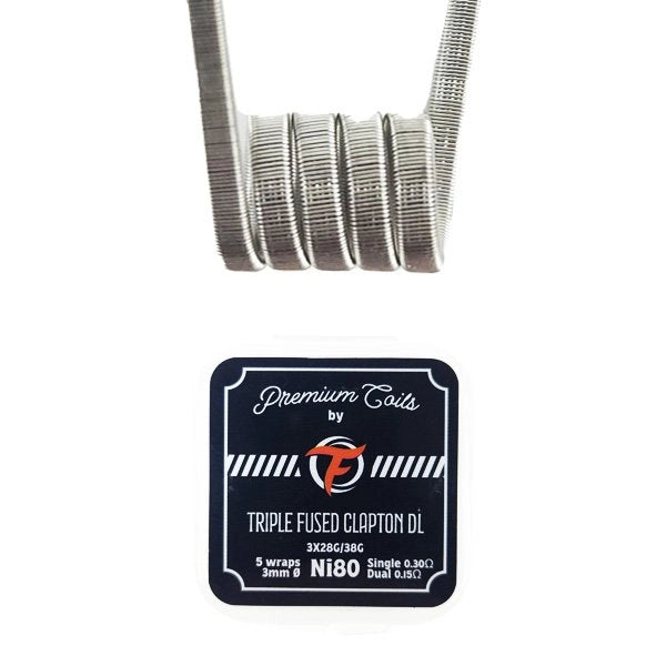 Triple Fused Clapton DL Ni80 0.30Ω New Version (10pcs) - Fumytech